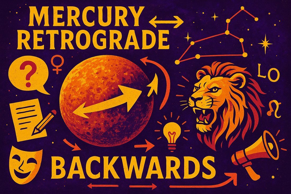 Retrograde Roar: Navigating Mercury's Journey Backwards in Bold Leo