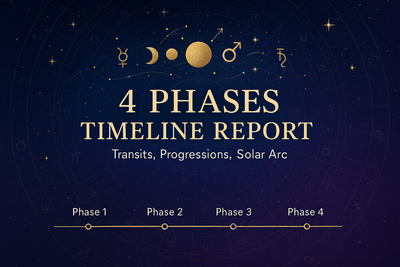 4 Phases Timeline Report (Transits, Progressions, Solar Arc)
