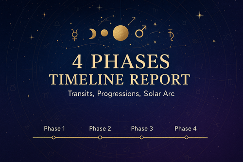 4 Phases Timeline Report (Transits, Progressions, Solar Arc)