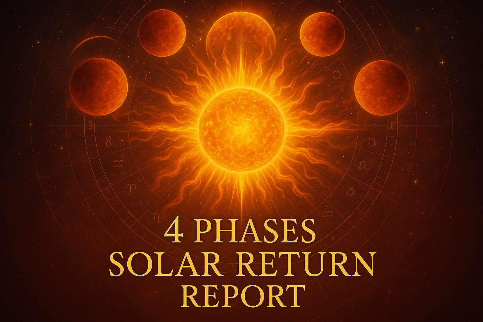 this is for a 4 Phases Solar (Sun) return report there shouldn't be any moons in the image